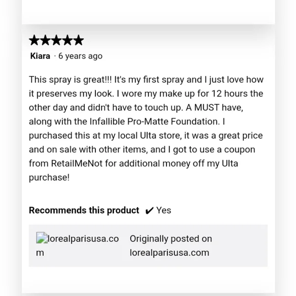 Free w/ Bundle L'OREAL PARIS - Infallible Pro Spray & Set - Picture 15 of 16